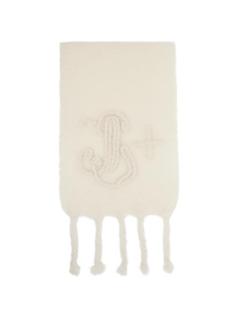 Off-White Mohair Scarf