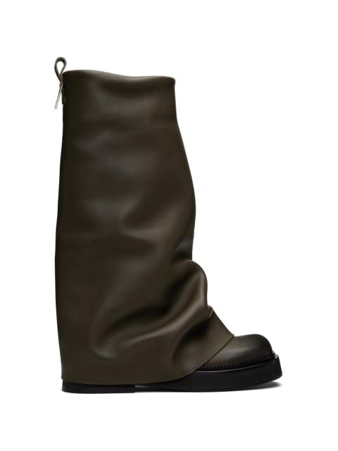 Green Robin Combat Boots