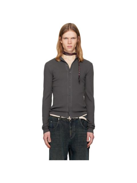 Gray 'Nudo' Serafino Cardigan