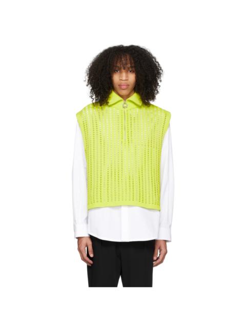 Yellow Half-Zip Vest