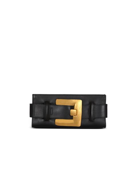Anthem calfskin leather clutch