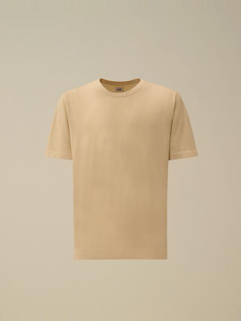 Cotton Crepe Short Sleeve Sweater