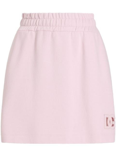 embroidered logo skirt