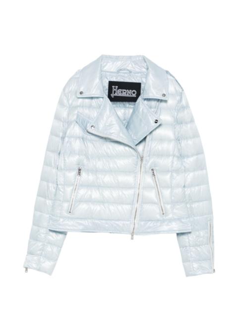 zip-fastening padded jacket