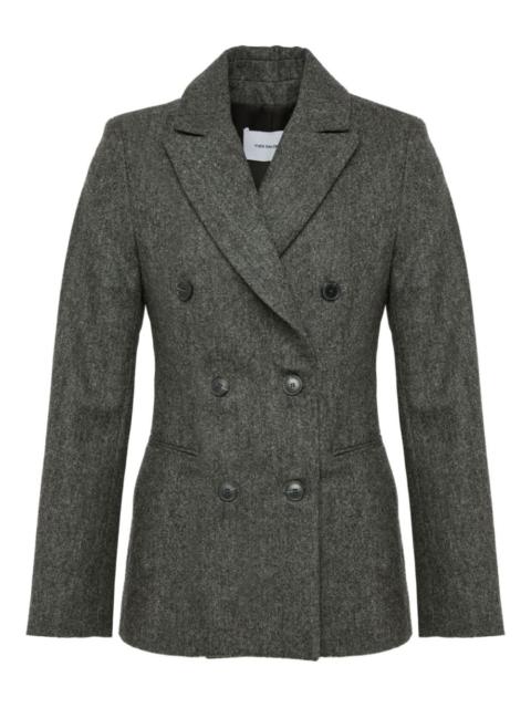 double-breasted fitted jacket