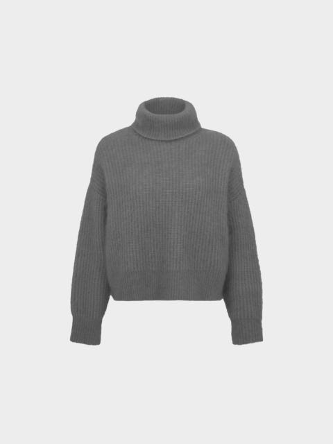ROLL NECK SEPHIA JUMPER IN KNIT