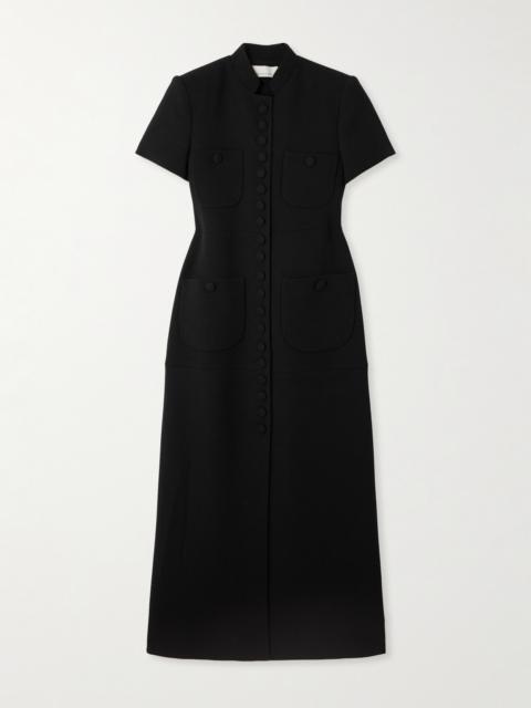 Imperial Wool-crepe Midi Dress