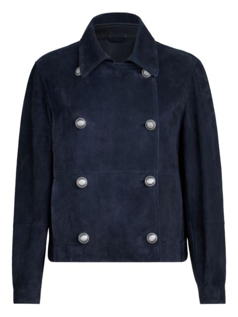 monili-detail double-breasted jacket