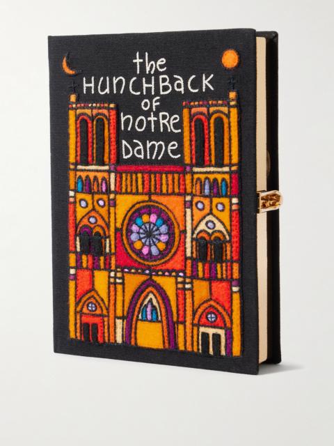 The Hunchback Of Notre-dame Embroidered Appliquéd Canvas Clutch