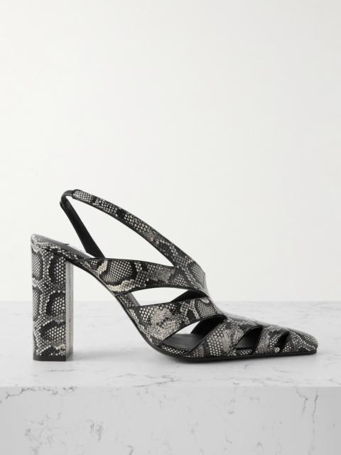 90 Snakeskin Slingback Sandals