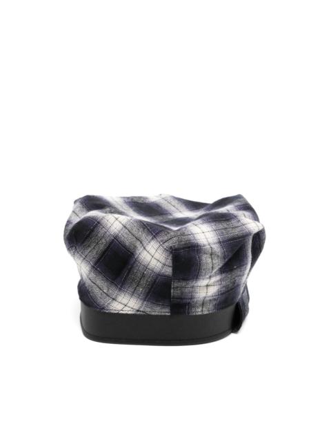 scarf tie-neck beret