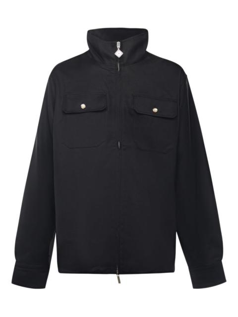 pocket zip-up shirt jacket