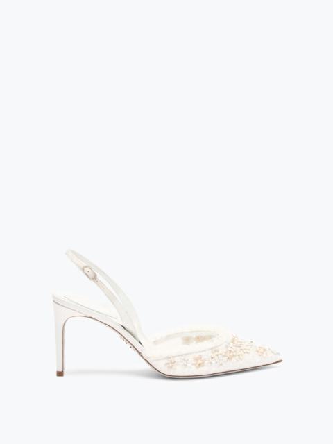 BLOOM WHITE SLINGBACK 80