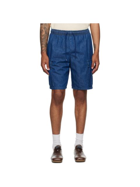 Navy MILS2301 Denim Shorts