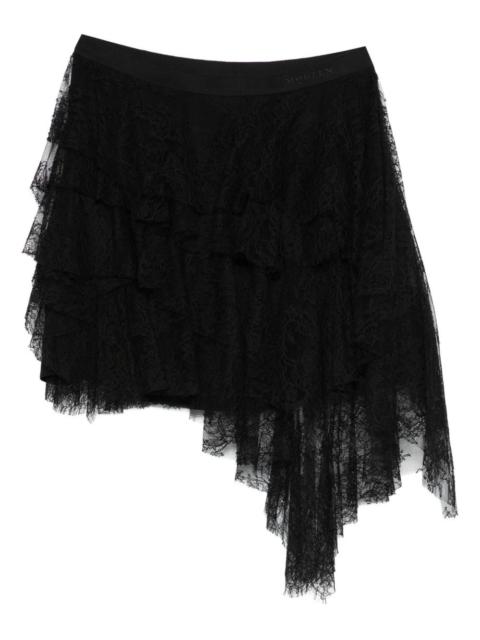 ruffled lace skirt