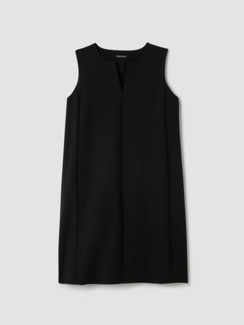 Lightweight Ponte Split Neck Dress