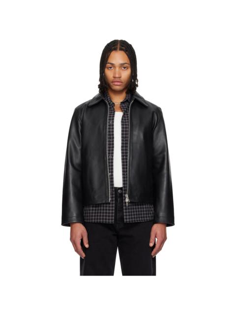 Black Short Leather Jacket