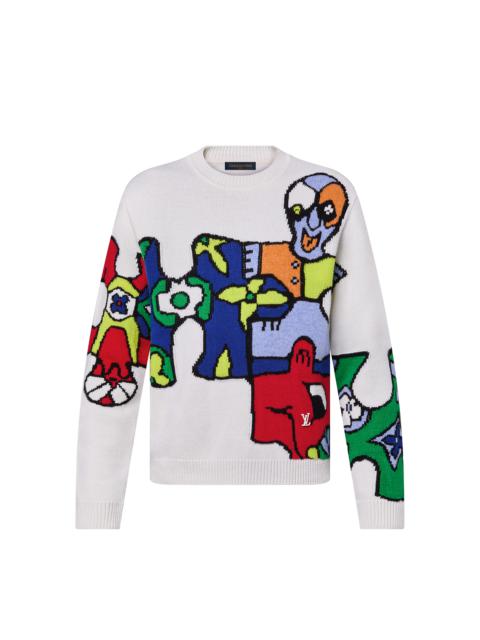 LV Puzzle Jacquard Crewneck