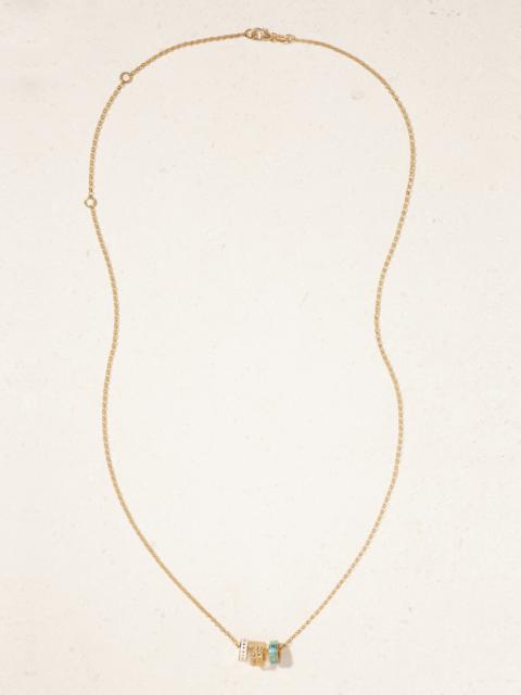 Reverie, Snake And Wholeness Tenet Heart Beats 18-karat Gold And Enamel Necklace