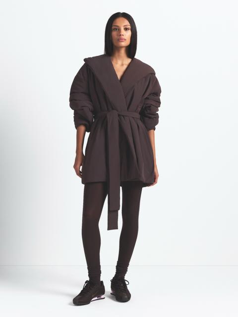 NikeSKIMS Woven Nylon Women's Wrap Coat