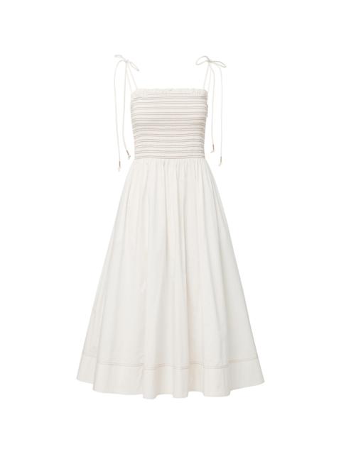 KAELA SMOCKED MIDI DRESS