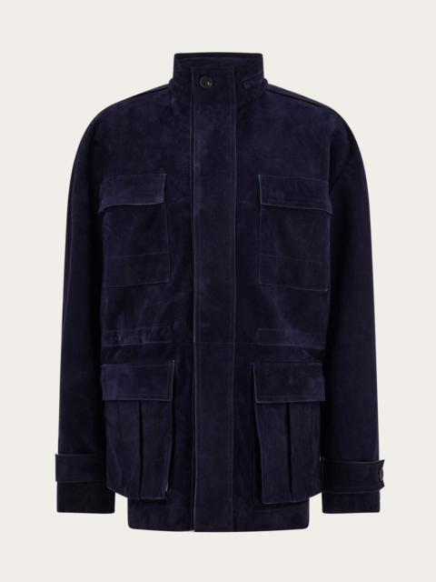 Suede blouson