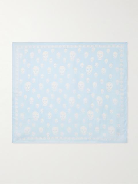 Printed Silk-chiffon Scarf