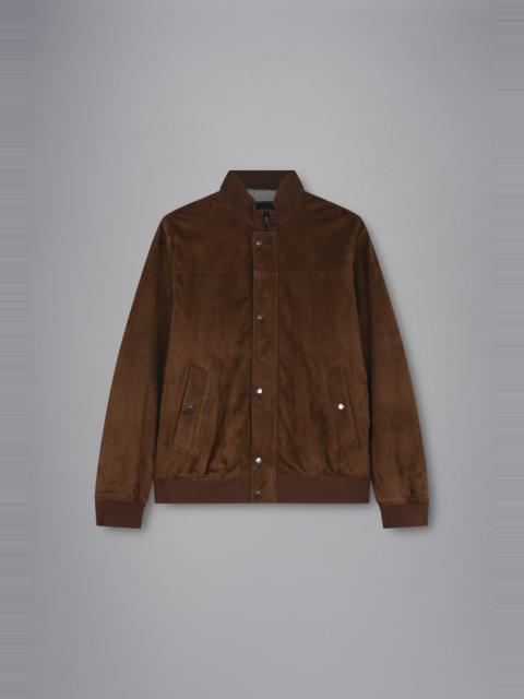 AQUALEATHER SUEDE BOMBER JACKET