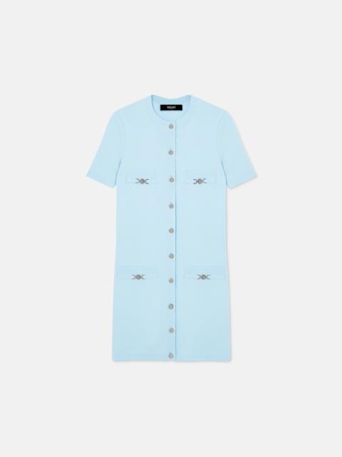 Wool-Cashmere Knit Shirt Dress