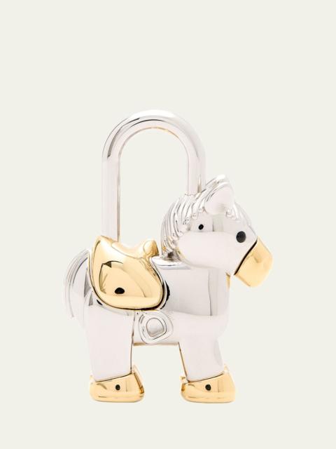 Horse Padlock Bag Charm