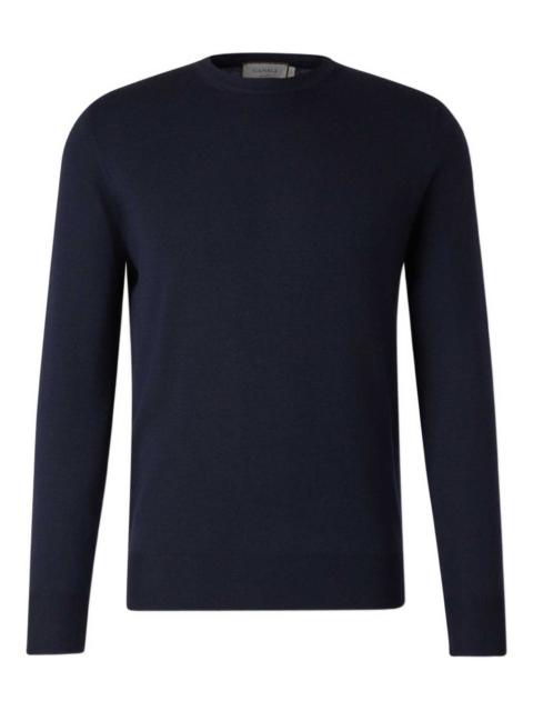 round-neck long-sleeve sweater