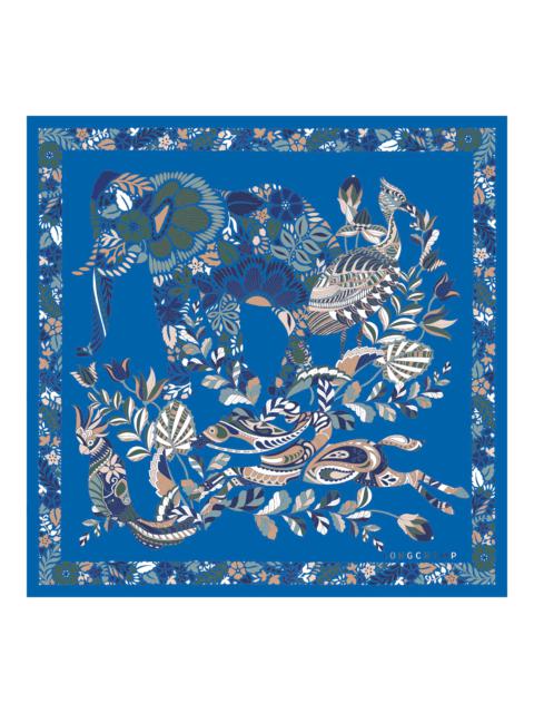 Forêt Longchamp Silk scarf 50 Atlantic - Silk