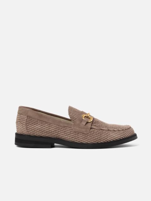 Wilde Brown Corduroy Bit Loafer - Men's