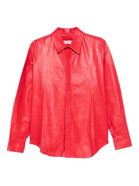 nappa leather shirt