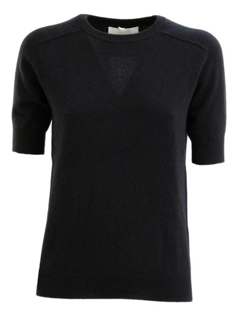 short-sleeve cashmere sweater
