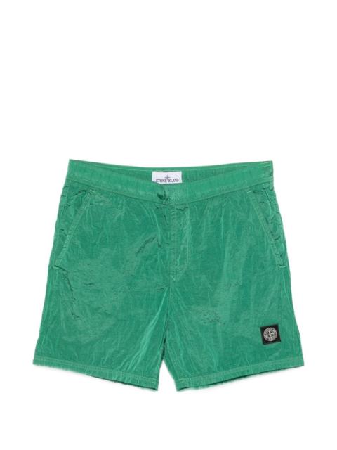 logo patch swim shorts