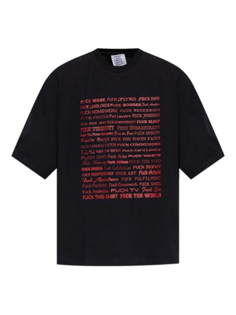 text-print short-sleeve T-shirt