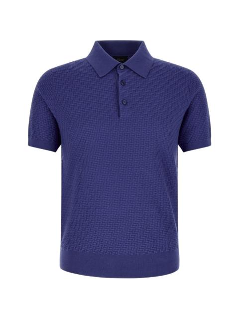 textured-weaving polo shirt