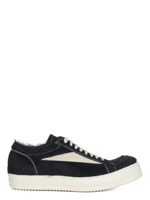 Vintage Suede-Trimmed Calf Hair Sneakers