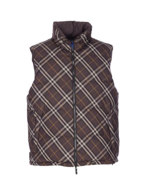 Check Reversible Padded Vest