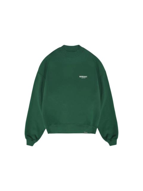 Represent Owner's Club Sweater Racing Green/White