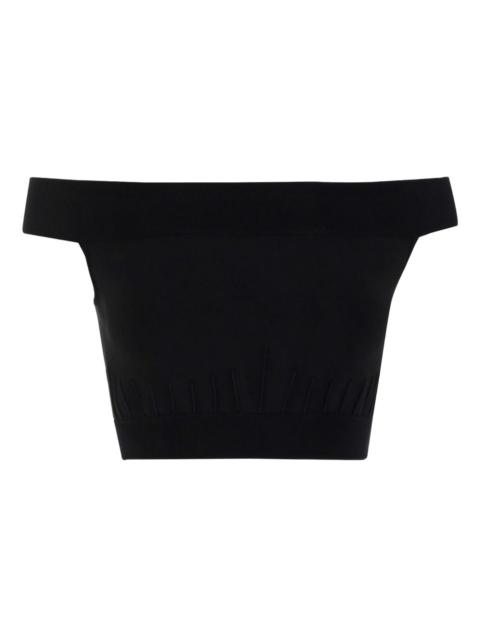 off-shoulder crop top