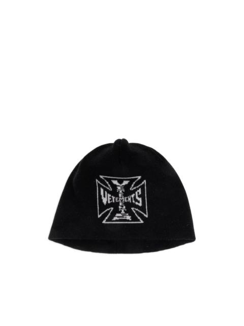 logo-detail beanie hat