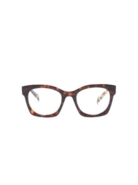 tortoiseshell D-frame glasses