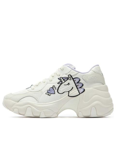 (WMNS) PUMA Pulsar Wedge 'White Purple' 386654-01