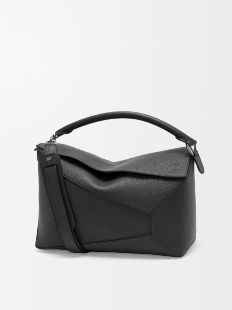 Large Puzzle Edge bag in grained calfskin