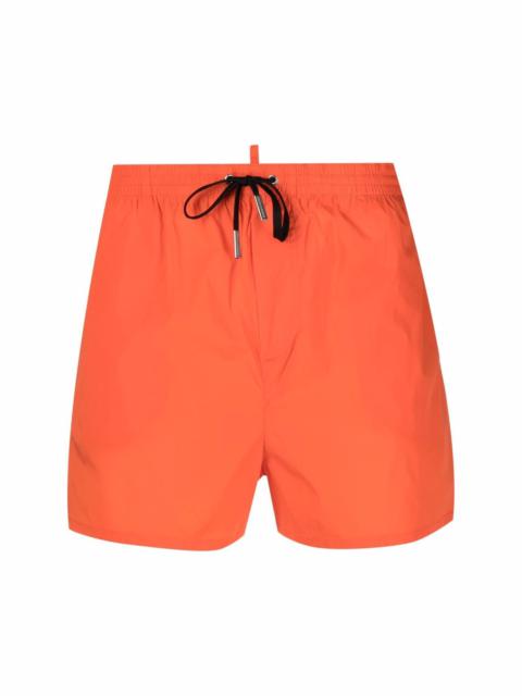 Icon-print drawstring swim shorts