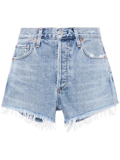 Corey frayed denim shorts