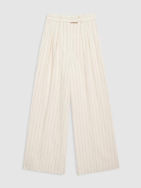 Lou Trouser - Cream And Black Stripe