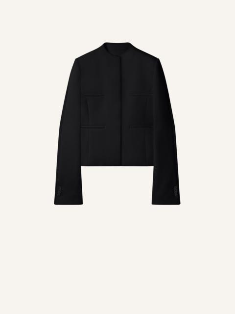 OFFICER COLLAR HERITAGE CREPE TAILORED JACKET